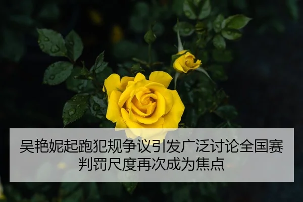 吴艳妮起跑犯规争议引发广泛讨论全国赛判罚尺度再次成为焦点